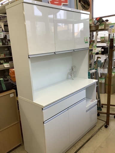 ニトリ 食器棚 W120cm 管C230502BK (ベストバイ 静岡県袋井市)