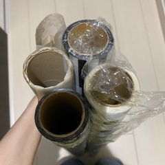 ラッピング モノトーン セロファン 4本セット ロールの画像