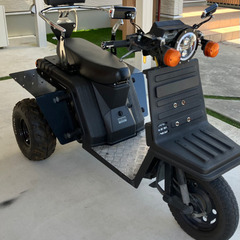 最終価格、週末削除【引き取り希望】ジャイロX 側車付軽二輪　3人...