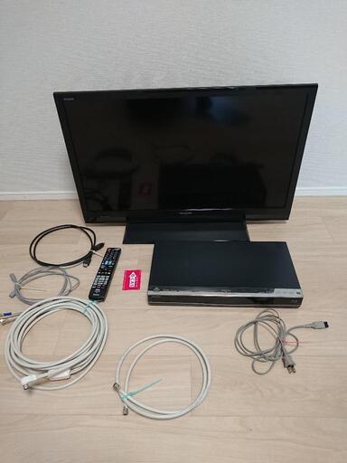 SHARP 液晶カラーテレビ+ブルーレイディスクレコーダー