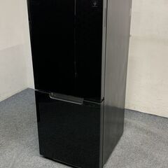 高年式2021年製!SHARP/シャープ プラズマクラスター2ドア冷凍冷蔵庫 152L ガラストップ SJ-GD15G ブラック 中古家電 店頭引取歓迎 R7125)