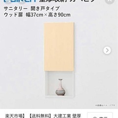 廃材ロス DIY 大建工業 壁埋込収納 カベピタ未使用品の画像