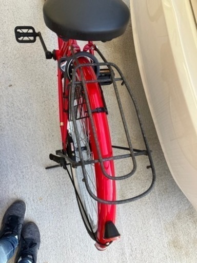 自転車　赤　