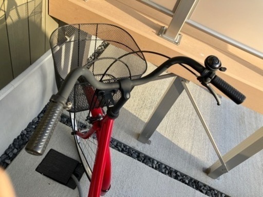 自転車　赤　