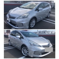 プリウスアルファ 前期Sチューンブラック車検7年5月56000k...