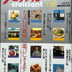 クロワッサン　1986年11月10日号　銀座特集