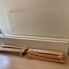 中古IKEA MALMセミダブルサイズベッドフレーム、セミダブル...