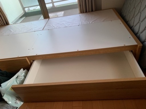 【お譲り先決まってます】ニトリ　シングルベッド