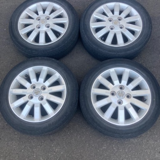 夏タイヤ スズキ純正ホイール付4本セット155/65R14