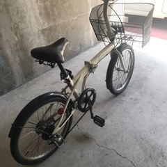 価格応談　折りたたみ自転車　6段変速付　長期保管品の画像