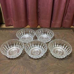 昭和レトロ　レア　食器　その3  レトロ　ガラスの器　フルーツ・...