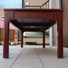 FUJI FURNITURE(冨士ファニチア)よりローズウッド リビングテーブルです。洋室はもちろん和室のセンターテーブルとしても活躍する、シンプルでありながらモダンな印象のローテーブルです♪DD428の画像