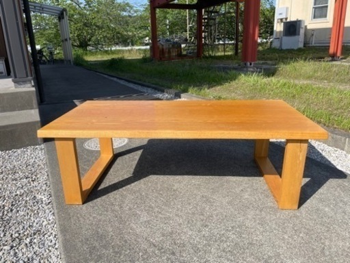 タモ材　座卓　ローテーブル