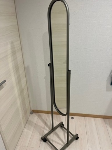 鏡 スタンドミラー キャスター付き