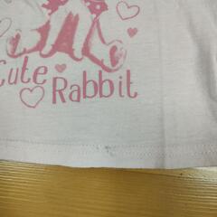 うさぎ柄　半袖Tシャツ【used 80】の画像