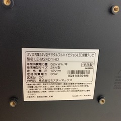 24型テレビの画像