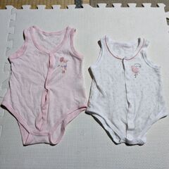 夏用前開きロンパース　肌着　80cm