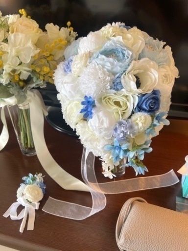 【オーダーメイド】ブーケ　ブートニア付き