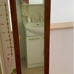 全身鏡×シェルフ