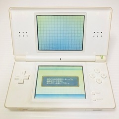 ニンテンドーDS Lite クリスタルホワイト 白 本体 箱 説明書 タッチペン ストラップ 中古品 動作確認済みの画像