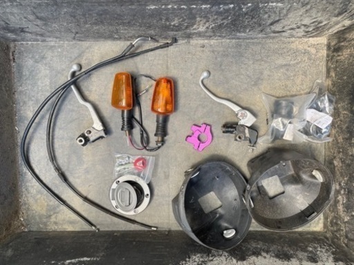 YAMAHA XJR400 部品　(レバー、キャップ、ライトケース、ワイヤー)