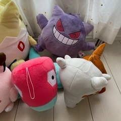 ポケモン＋ムーミンぬいぐるみの画像