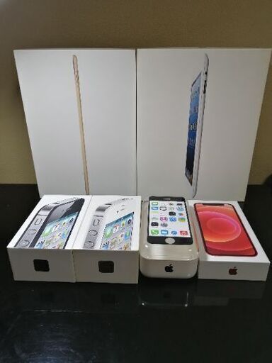 iPad、iPhone の空箱