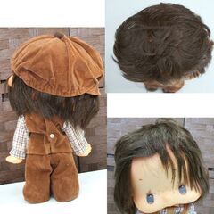 昭和レトロ MON モンアミ ピクルスドール 30cm 帽子 女の子　人形 ソフビ 日本製 JAPAN コレクションの画像
