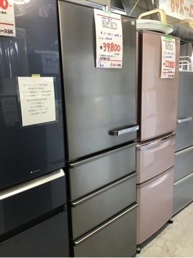 ●販売終了●冷蔵庫　４ドア　自動製氷有り　355L 2018年製　aqua 中古品