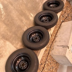 ミラ　鉄ホイールタイヤ　145/80 R13の画像