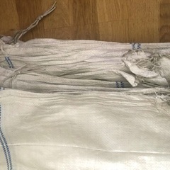【決まりました】土嚢袋 36枚 現場用ガラ入れ ゴミ袋としても 紐付きの画像