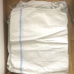 【決まりました】土嚢袋 36枚 現場用ガラ入れ ゴミ袋としても 紐付きの画像