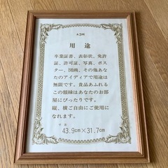 押絵　押し絵　色紙　額　額縁　フレーム　賞状額　約36.5×49×2㎝