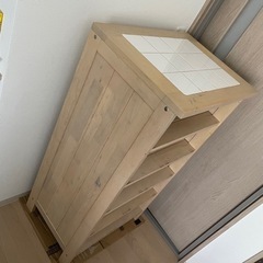 北欧系　シェルフ　キッチンシェルフ　棚　ナチュラル