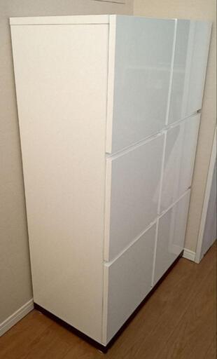 生松工芸　扉付き書棚(80cm✕40cm✕125cm)