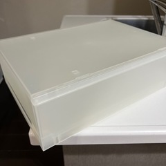無印　クリア収納ケースの画像