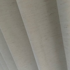 ニトリカーテン　遮光3級　防災　白ベージュの画像