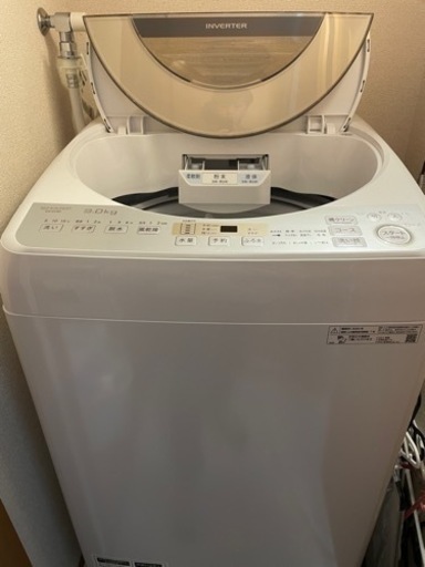 配送可能　SHARP ES-GV9D 縦型全自動洗濯機　9kg