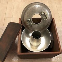 👍  アンティーク（82年前）のしゃぶしゃぶ鍋セット/ (無料でバックプレゼントします ! ! !）★★★の画像