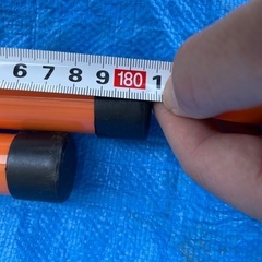テントポール／タープポール　180cm ×2本セット　キャンプの画像