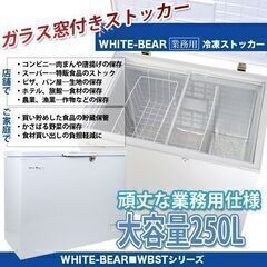 【鋸南町より100キロ程ならお届けします】大容量冷凍ストッカー250L取りに来ていただけるなら3000円！2016年購入・SIS  WBST-250-Gの画像
