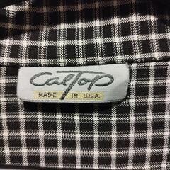 【値下げ】MADE IN USA CALTOP 大きいサイズ　メンズ半袖シャツ　黒系　の画像