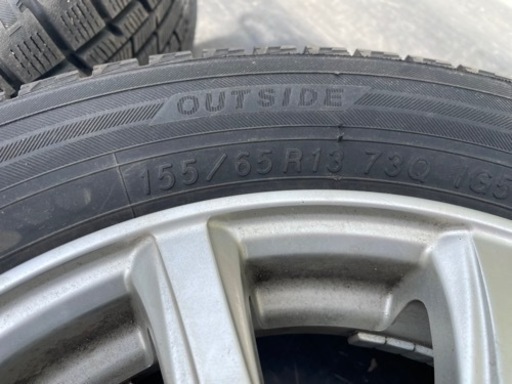 2020年製　155/65R/73Q スタッドレスタイヤ　2シーズン使用