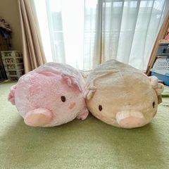 ぶたのぬいぐるみ 特大サイズ 2個セット