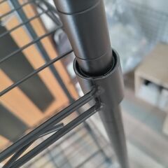 スチールラック　ニトリ　ダークグレーの画像