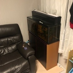 コトブキ90センチスリムガラス水槽　コトブキ水槽台付き上部フィルターフルセット　激安の画像