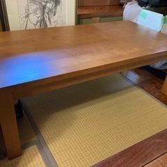 無印良品　ブナ材　無垢　ローテーブル