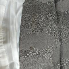 正絹　着物　黒総柄　仕立て上がりの画像
