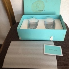 受渡確定【未使用】Tiffany ガラスタンブラー ペアの画像