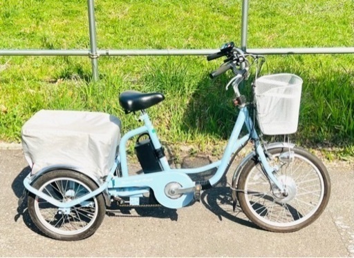 【売却決定しました。】【極美品】【中古】電動アシスト３輪自転車 ミムゴ 免許証返納 買い物楽ちん自転車